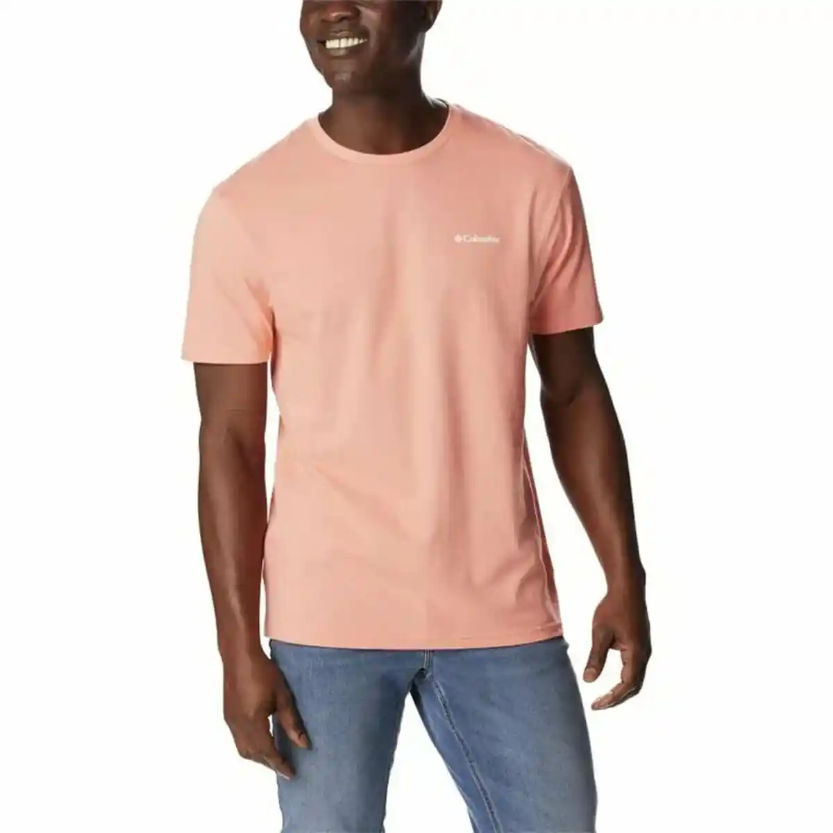 T-shirt à manches courtes pour homme Columbia North Cascades Saumon. SUPERDISCOUNT FRANCE