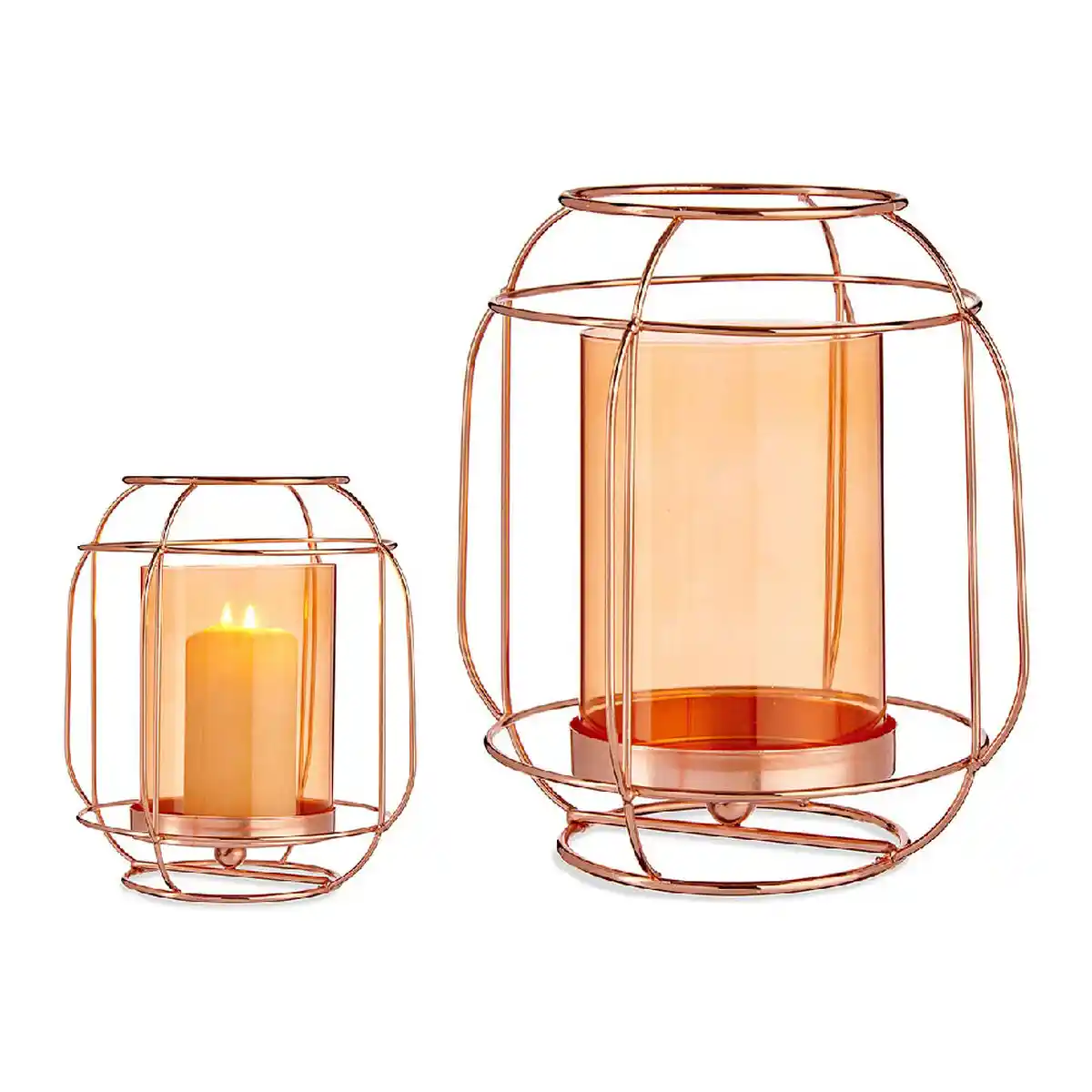 Bougeoir cuivre lanterne ambre metal verre 19 x 20 x 19 cm _8647. Bienvenue sur DIAYTAR COTE D'IVOIRE - Votre Fenêtre sur le Shopping Moderne. Parcourez notre boutique en ligne et découvrez des produits qui incarnent l'évolution du style et de la qualité.