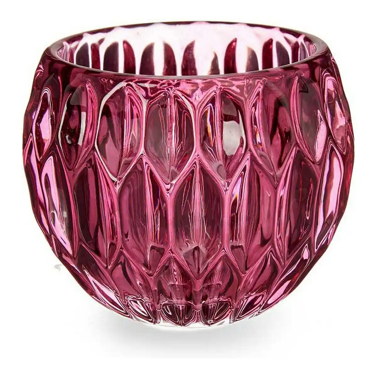 Bougeoir hexagonal cristal rose 9 x 7 5 x 9 cm _3257. DIAYTAR COTE D'IVOIRE - Où Chaque Produit a sa Place. Parcourez notre catalogue et choisissez des articles qui s'intègrent parfaitement à votre style et à votre espace.