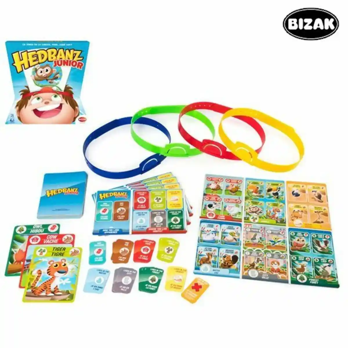 Jeu de société Hedbanz Junior Bizak 61924596 (Espagnol). SUPERDISCOUNT FRANCE
