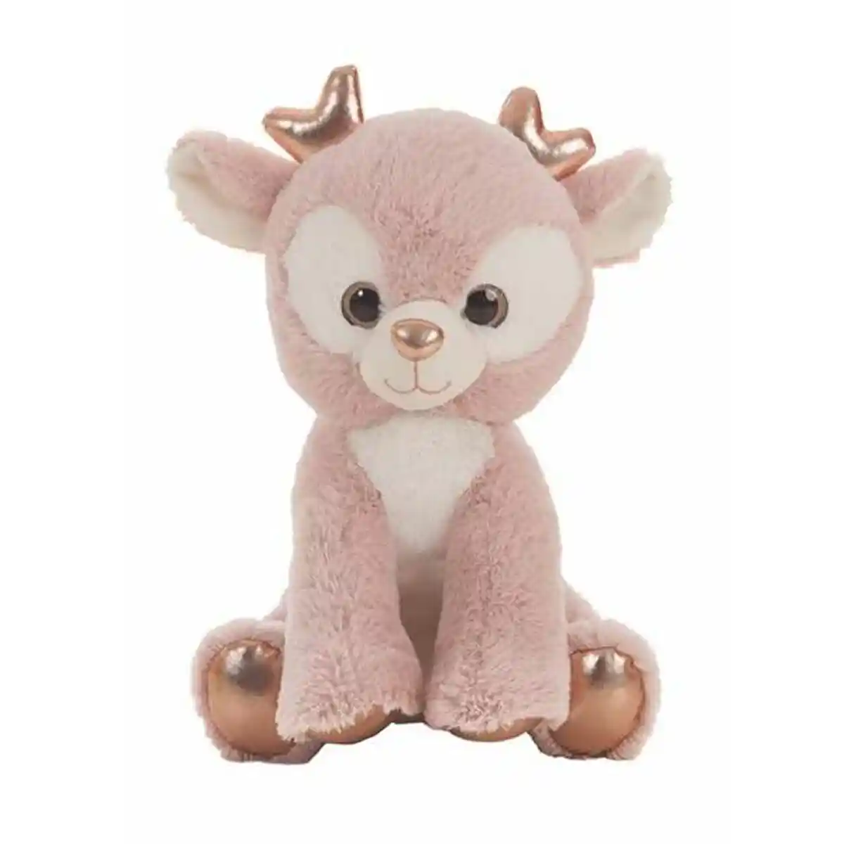 Peluche Renne Rose 34 cm. SUPERDISCOUNT FRANCE