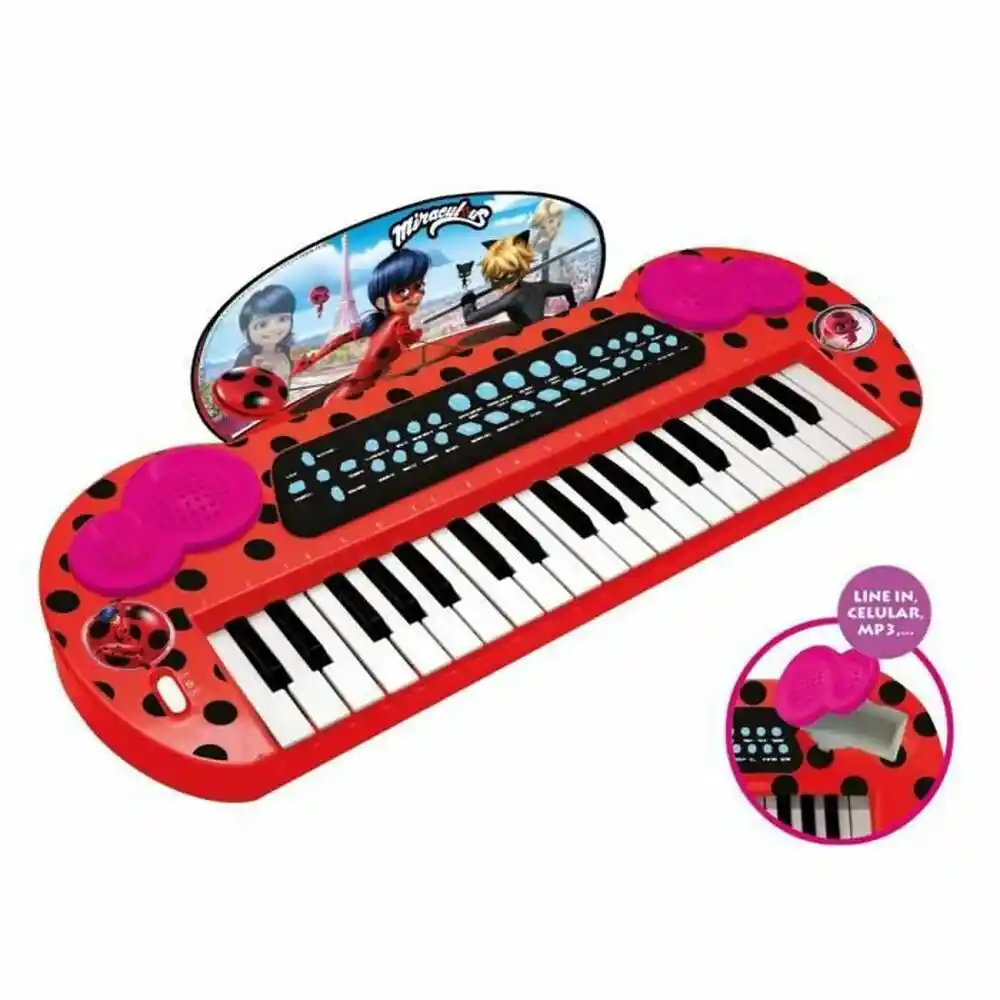 Piano Electrique Lady Bug Rouge. SUPERDISCOUNT FRANCE