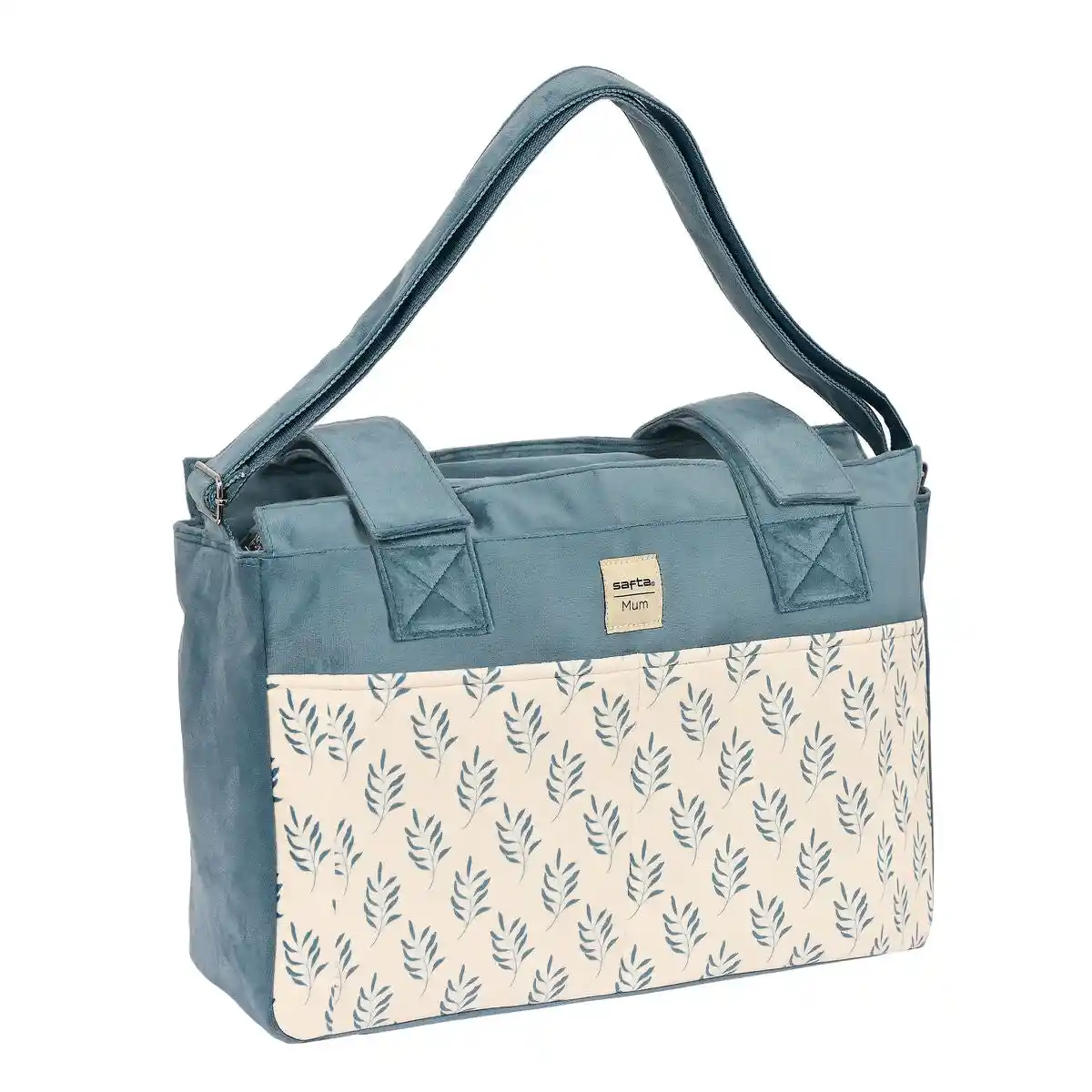 Sac à Langer Safta Feuilles Turquoise (46 x 26 x 15 cm). SUPERDISCOUNT FRANCE
