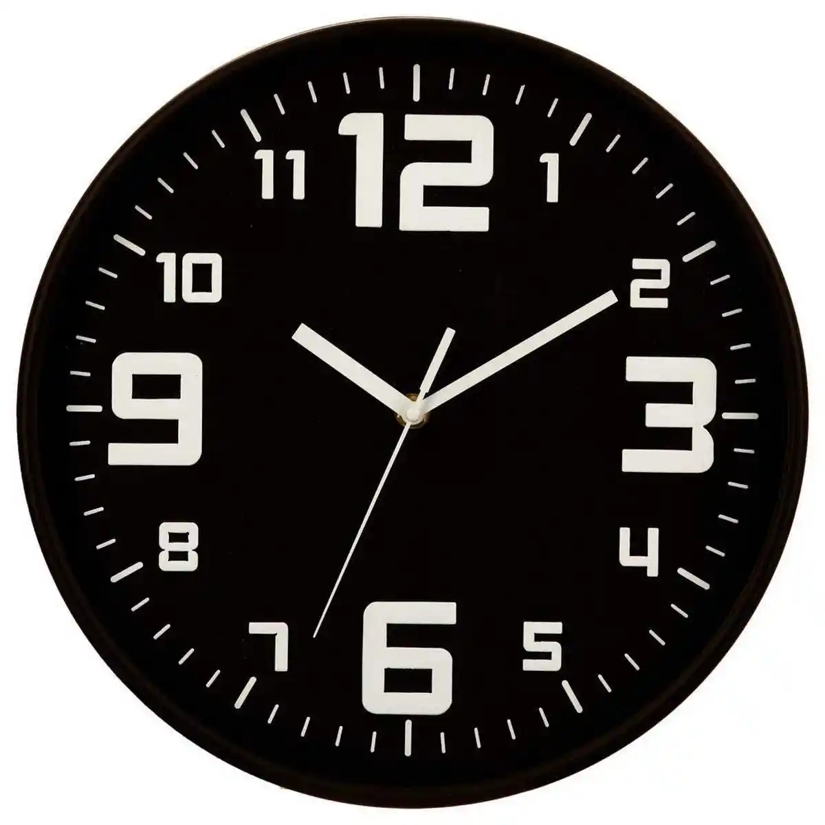 Horloge murale 5five polypropylene noir o 30 cm _1392. DIAYTAR COTE D'IVOIRE - L'Art de Trouver ce que Vous Aimez. Plongez dans notre assortiment varié et choisissez parmi des produits qui reflètent votre style et répondent à vos besoins.