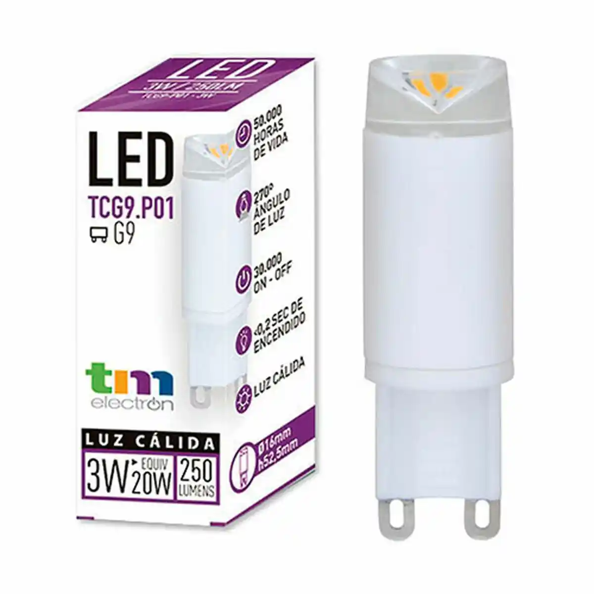 Lampe led tm electron 3w 3000 k _5254. DIAYTAR COTE D'IVOIRE - L'Art de Choisir, l'Art de Vivre. Explorez notre univers de produits soigneusement sélectionnés pour vous offrir une expérience shopping riche et gratifiante.