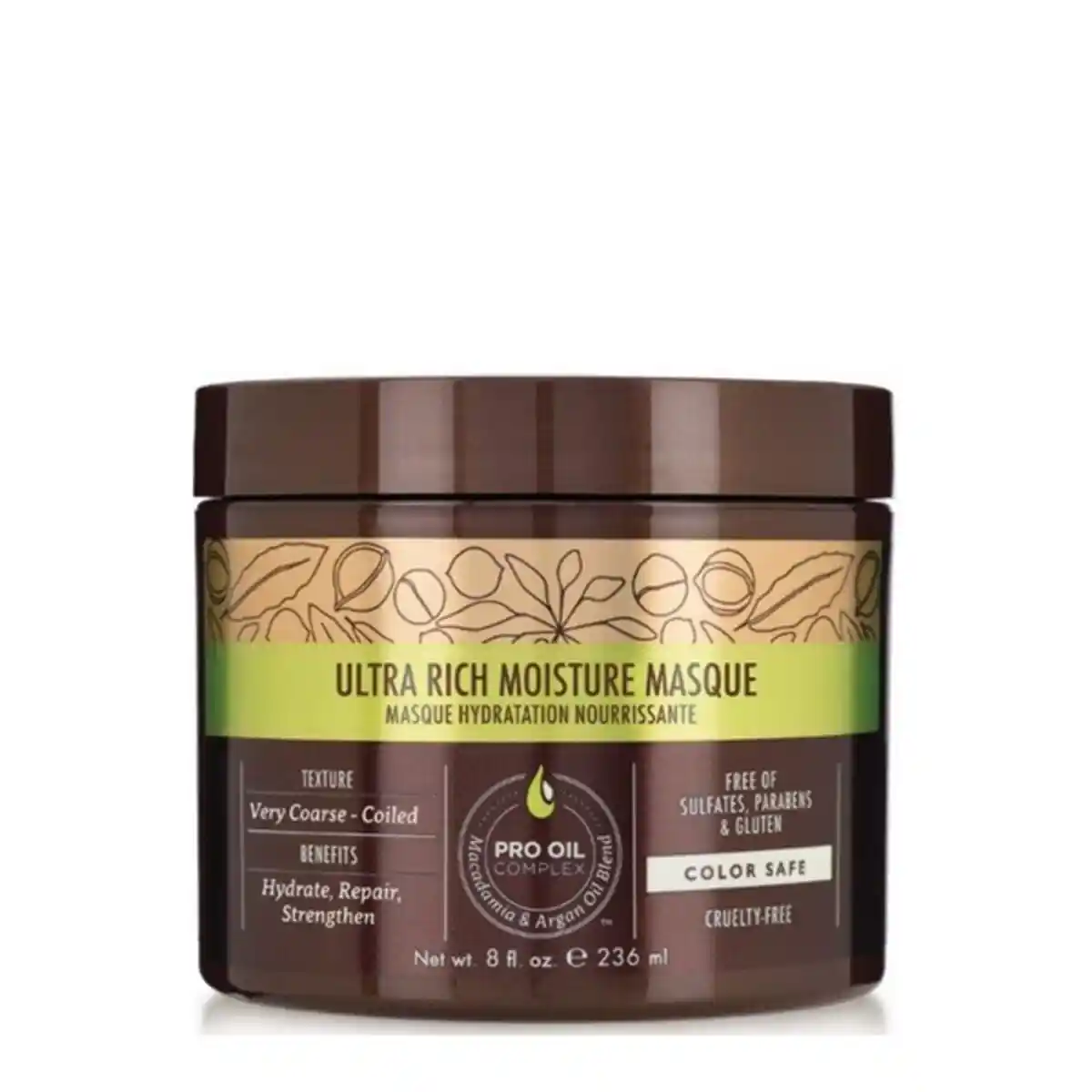 Masque capillaire reparateur ultra riche macadamia 236 ml _3407. DIAYTAR COTE D'IVOIRE - Où Choisir est un Plaisir Responsable. Parcourez notre catalogue et choisissez des produits qui incarnent notre engagement envers des pratiques durables et éthiques.