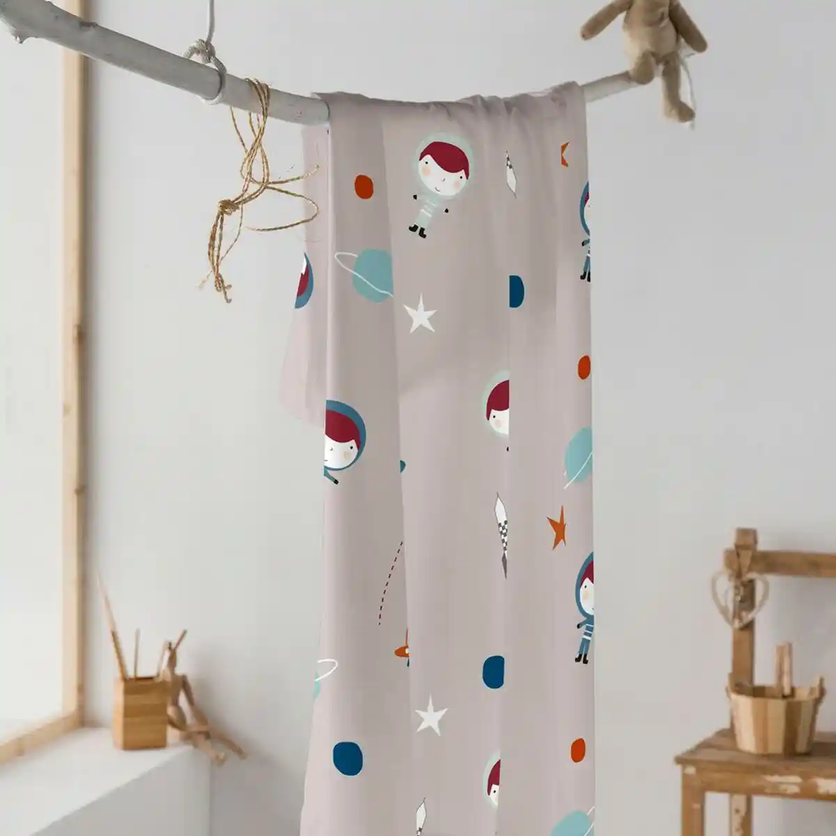 Mousseline Haciendo el Indio Planet (120 x 120 cm). SUPERDISCOUNT FRANCE