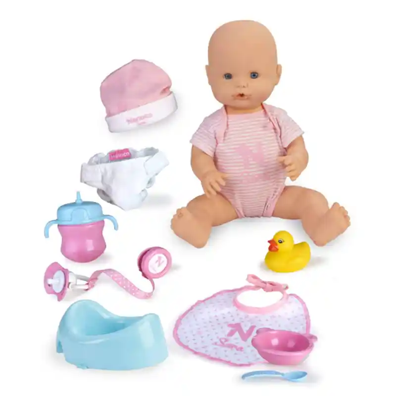 Poupée bébé avec accessoires Nenuco Sara Famosa (42 cm) Rose. SUPERDISCOUNT FRANCE