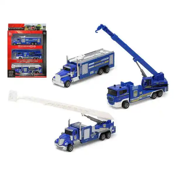 Set de voitures officier de police bleu 110905 3 pcs _4696. Entrez dans l'Univers de DIAYTAR COTE D'IVOIRE - Votre Destination de Shopping Complète. Découvrez des produits qui reflètent la diversité et la richesse culturelle du Côte d'Ivoire, le tout à portée de clic.