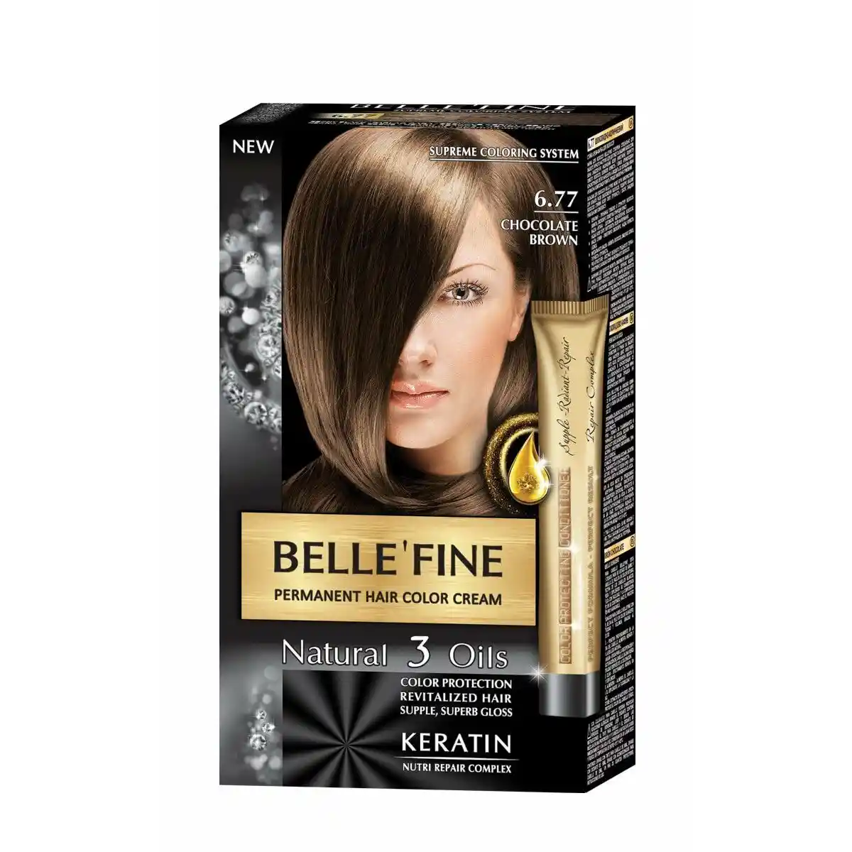 Teinture permanente belle fine no 6 77 chocolat 30 ml _6575. DIAYTAR COTE D'IVOIRE - L'Art de Vivre le Shopping Authentique. Découvrez notre boutique en ligne et trouvez des produits qui célèbrent la culture et l'héritage du Côte d'Ivoire.