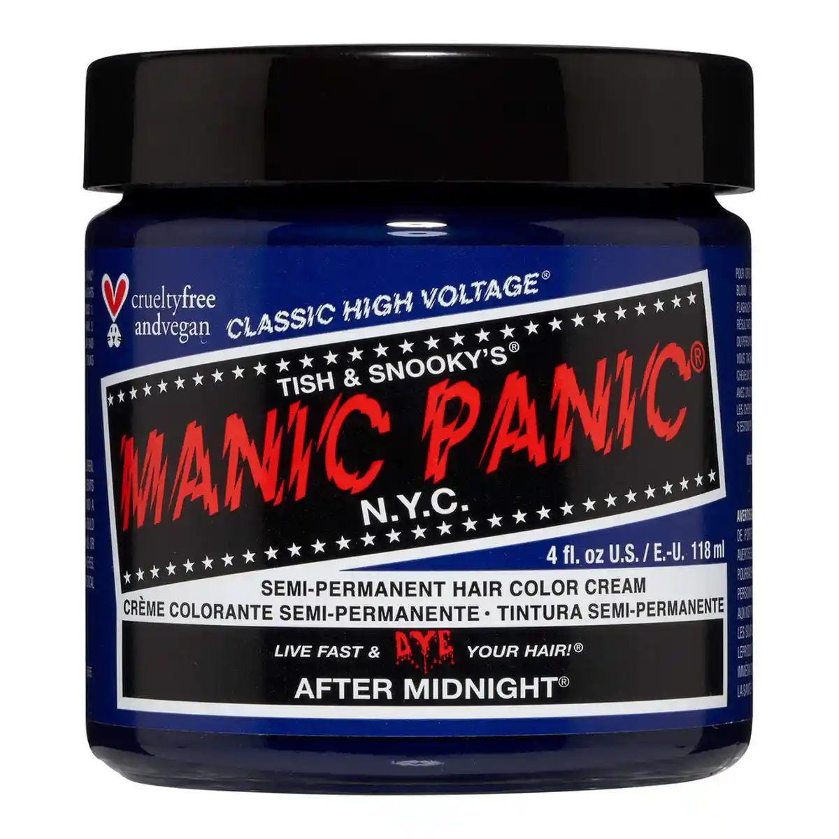Teinture permanente classique manic panic after midnight 118 ml _2410. DIAYTAR COTE D'IVOIRE - Là où Choisir est un Acte d'Amour pour le Côte d'Ivoire. Explorez notre gamme et choisissez des produits qui célèbrent la culture et l'artisanat du pays.