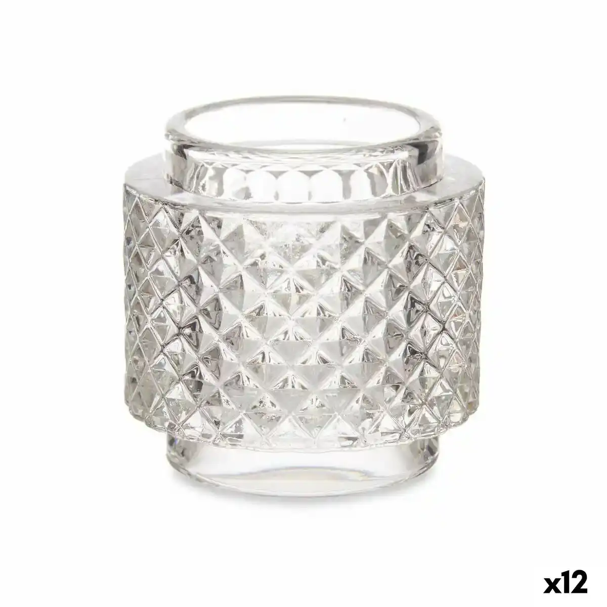 Bougeoir verre transparent 9 x 8 8 x 9 cm 12 unites _9506. DIAYTAR COTE D'IVOIRE - Votre Destination Shopping Éthique. Parcourez notre gamme et choisissez des articles qui respectent l'environnement et les communautés locales.