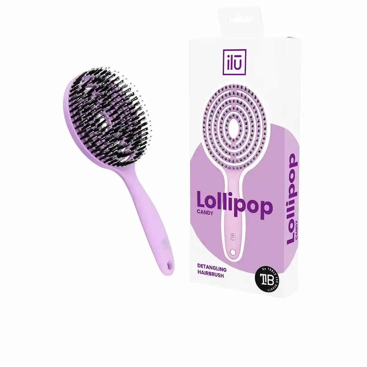 Brosse a cheveux demelante ilu lollipop violet_4113. DIAYTAR COTE D'IVOIRE - Là où la Qualité est Non Négociable. Parcourez notre boutique en ligne pour découvrir des produits qui incarnent le raffinement et l'excellence du Côte d'Ivoire.