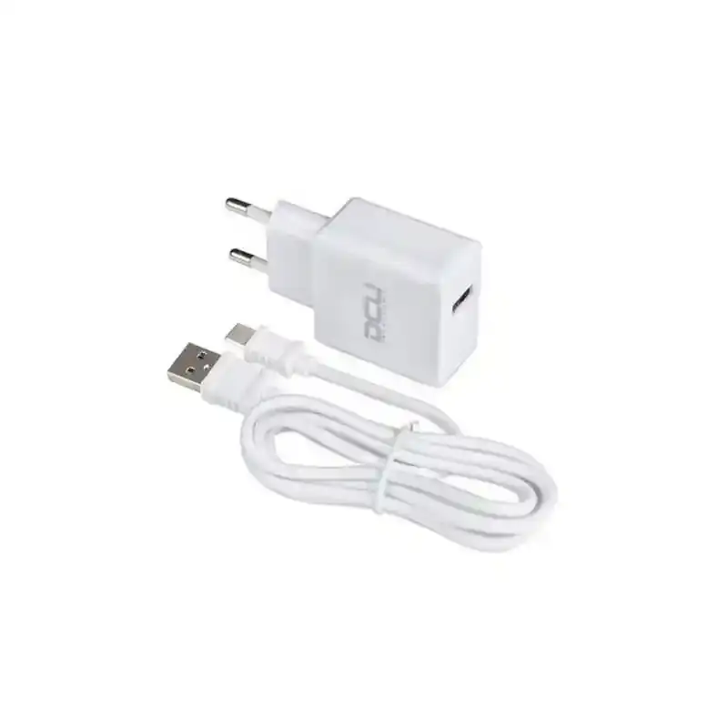 Chargeur Mural + Câble Micro USB C DCU 66826 Blanc (1 m). SUPERDISCOUNT FRANCE