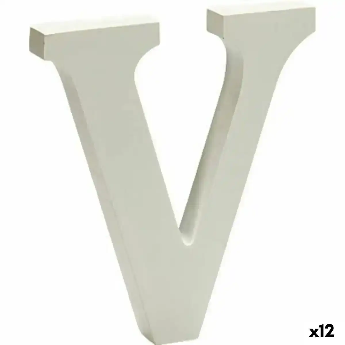 Décoration Lettre V (1,8 x 21 x 17 cm) (12 Unités). SUPERDISCOUNT FRANCE
