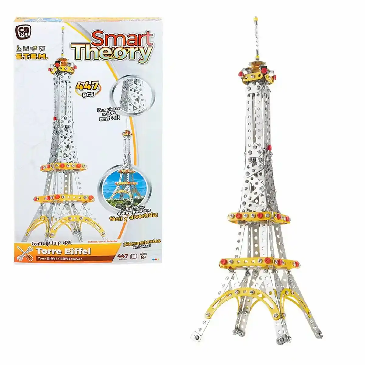 Jeu de construction Smart Theory Tour Eiffel 447 pièces. SUPERDISCOUNT FRANCE