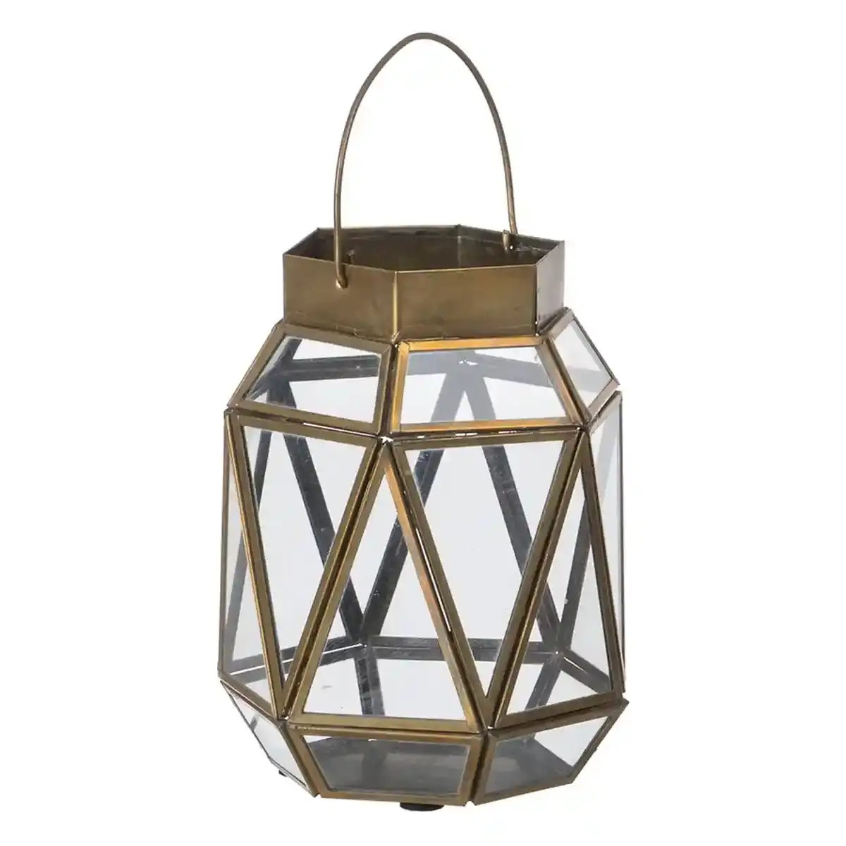 Lanterne bougeoir cristal metal dore 14 x 14 x 19 cm_5214. Entrez dans l'Univers de DIAYTAR COTE D'IVOIRE - Où Chaque Produit a son Éclat Unique. Explorez notre gamme variée et choisissez des articles qui illuminent votre quotidien.