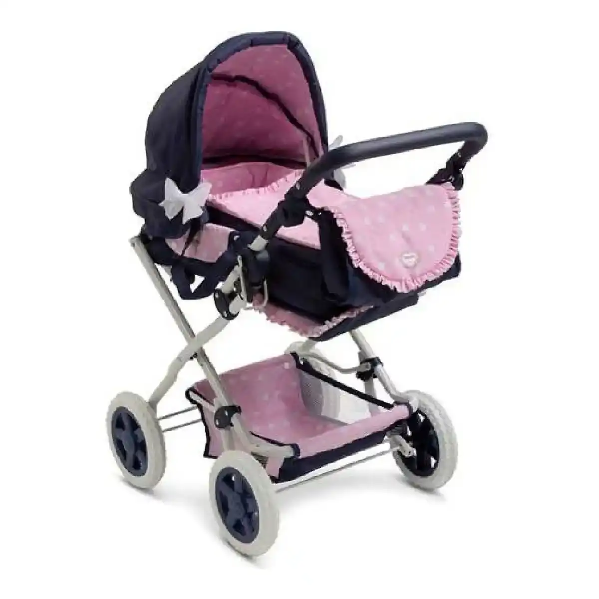Poupée Poussette Berjuan Coeurs 3-en-1 (37 x 65 x 44 cm). SUPERDISCOUNT FRANCE