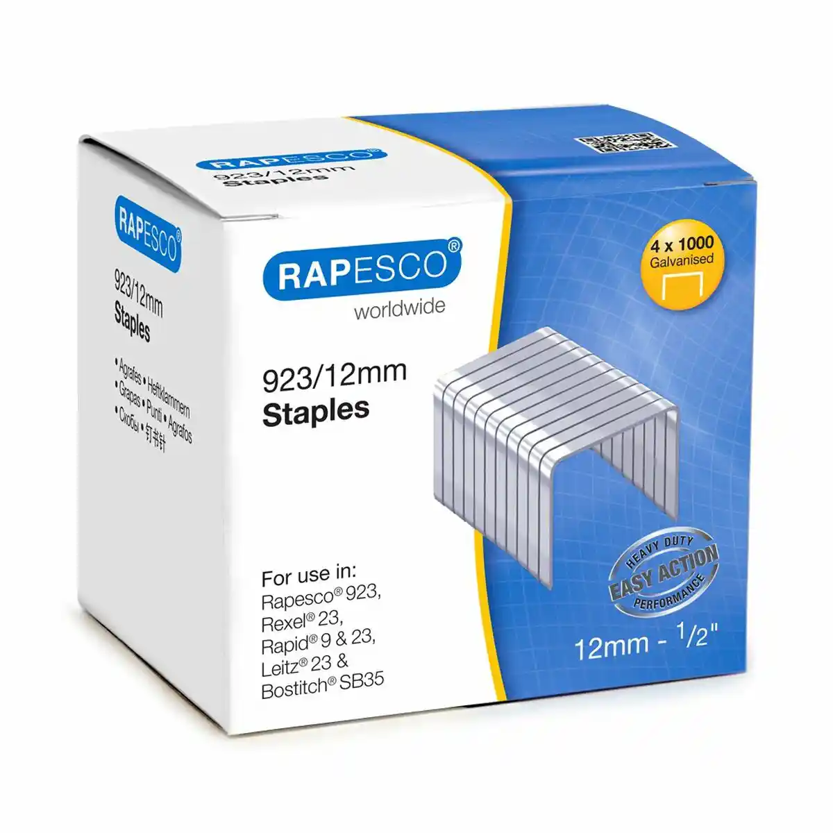 Agrafes Rapesco 4000 Unités 923/12. SUPERDISCOUNT FRANCE