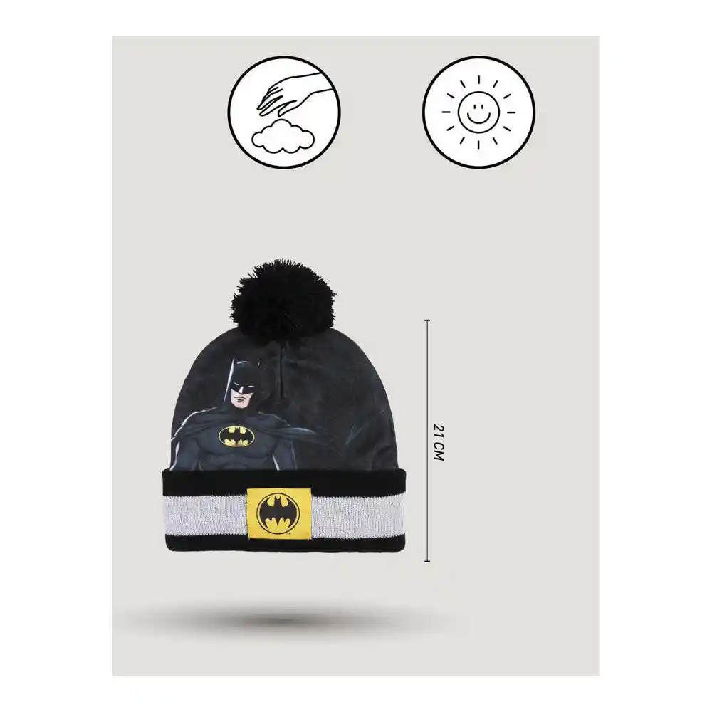 Bonnet & Gants Batman Noir. SUPERDISCOUNT FRANCE