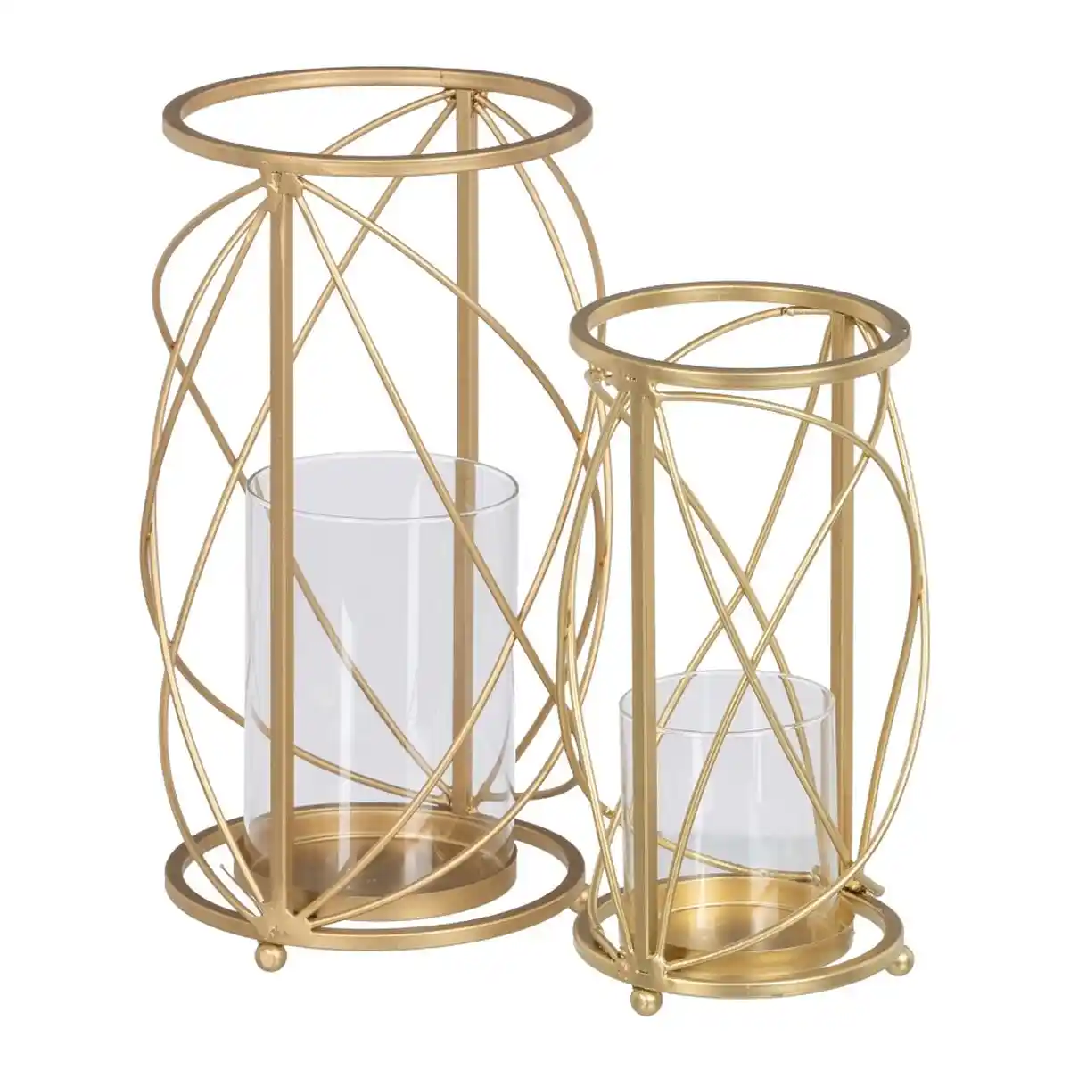 Bougeoir cristal metal dore 17 x 17 x 30 cm 2 unites _6489. Bienvenue chez DIAYTAR COTE D'IVOIRE - Où Choisir est une Invitation au Voyage. Explorez notre boutique en ligne et découvrez des produits qui vous transportent dans l'univers du Côte d'Ivoire.