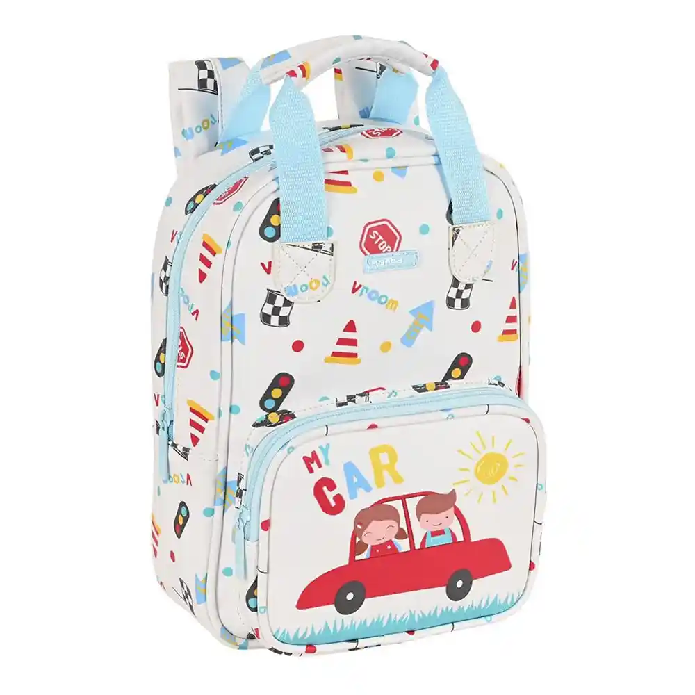 Cartable Safta My car Blanc Multicolore (20 x 28 x 8 cm). SUPERDISCOUNT FRANCE