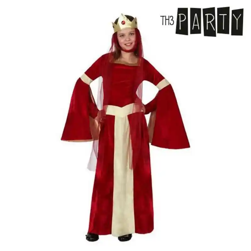Costume pour Enfants Dame Médiévale Rouge. SUPERDISCOUNT FRANCE