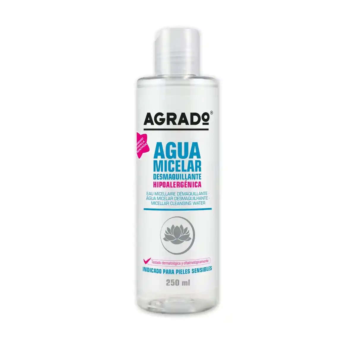 Eau micellaire demaquillante agrado 250 ml_9696. Bienvenue chez DIAYTAR COTE D'IVOIRE - Où Chaque Achat Fait une Différence. Découvrez notre gamme de produits qui reflètent l'engagement envers la qualité et le respect de l'environnement.