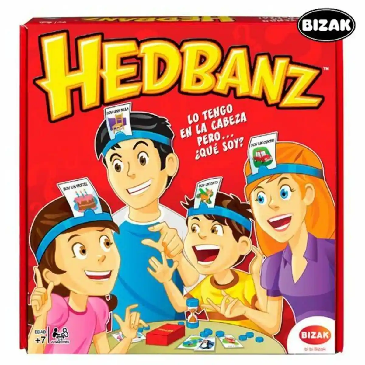 Jeu de société Hedbanz Bizak 61924297. SUPERDISCOUNT FRANCE