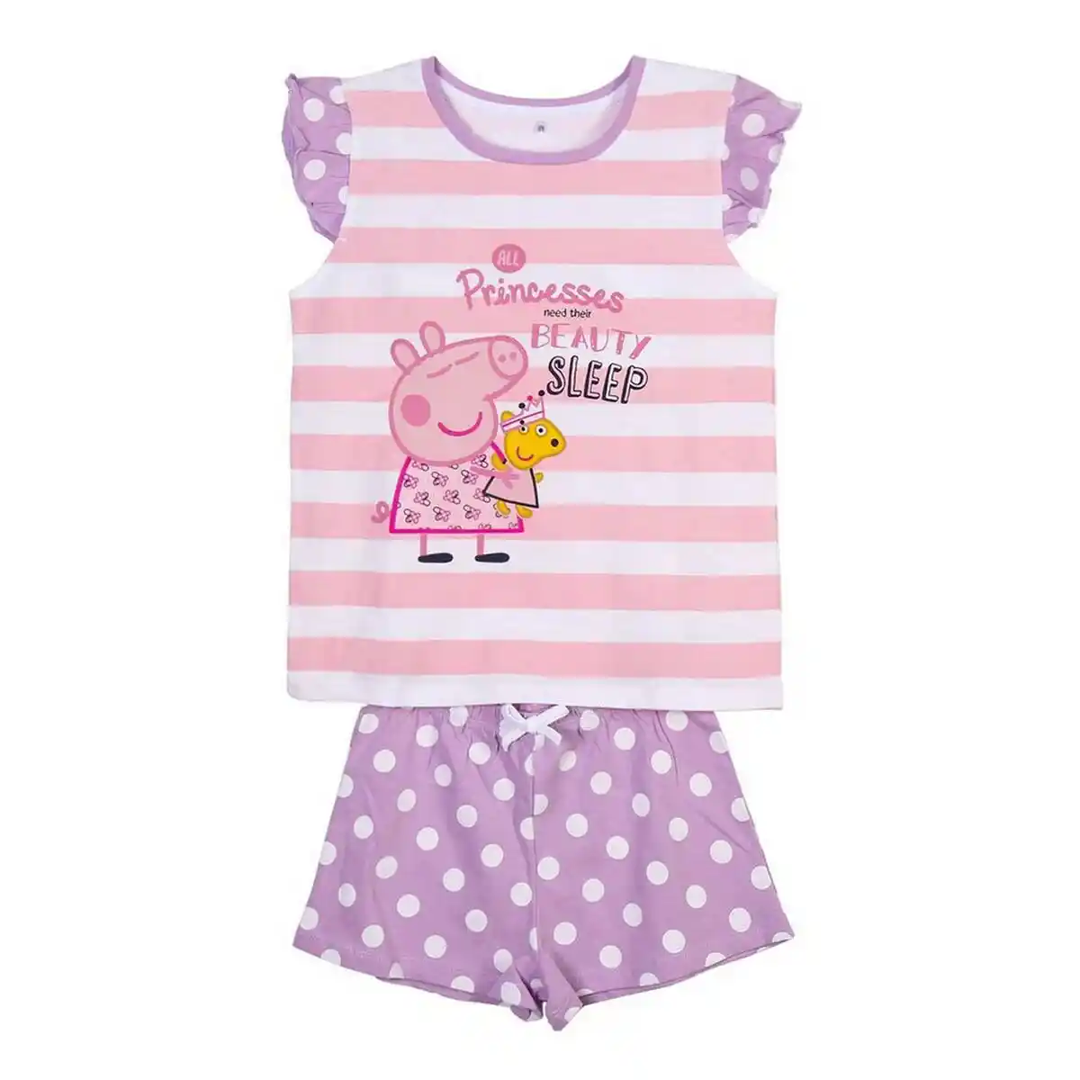 Pyjama d'été Peppa Pig Violet Rose. SUPERDISCOUNT FRANCE