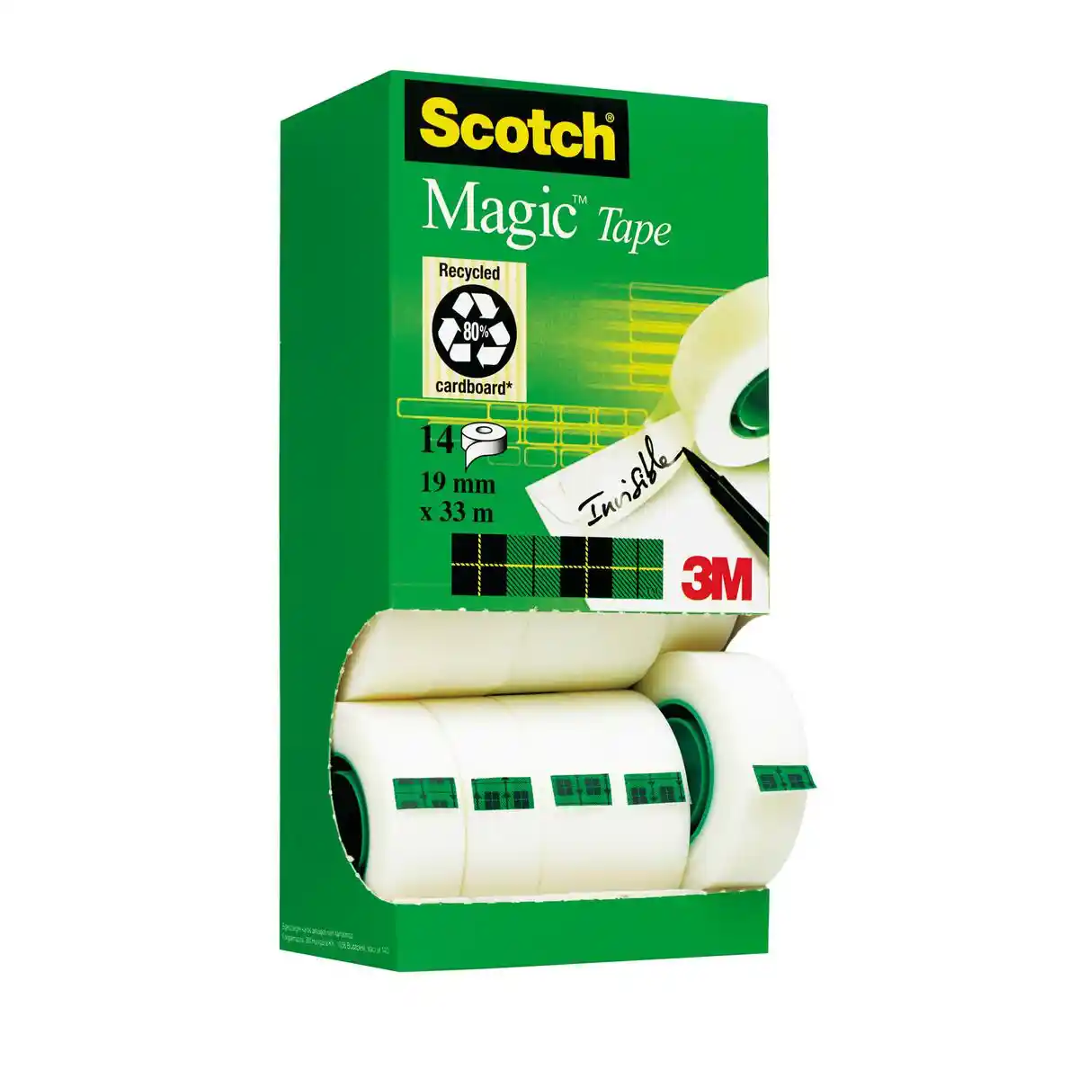 Ruban Adhésif Scotch Magic 14 Unités (19 mm x 33 m). SUPERDISCOUNT FRANCE