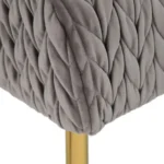 Banc 111 x 44 x 41 5 cm tissu synthetique gris metal_4575. DIAYTAR COTE D'IVOIRE - Votre Destination de Shopping Authentique au Côte d'Ivoire. Plongez dans notre boutique en ligne pour découvrir des produits qui célèbrent la riche culture et l'artisanat du pays.