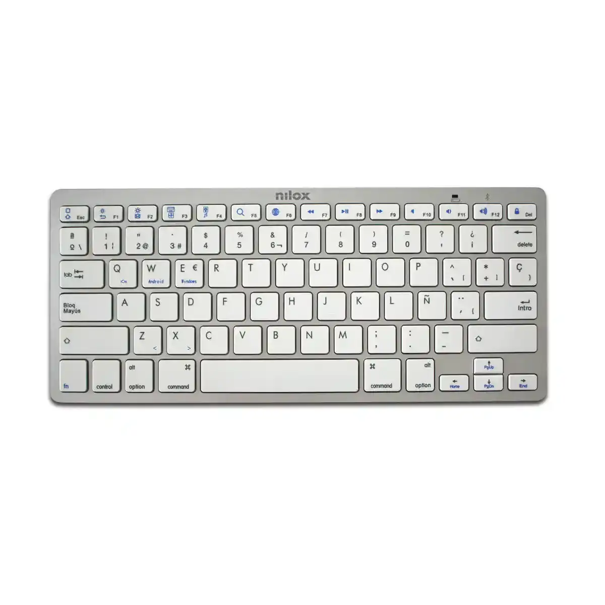 Clavier sans fil nilox nxkb01s espagnol qwerty blanc_2400. DIAYTAR COTE D'IVOIRE - Votre Destination pour un Shopping Réfléchi. Découvrez notre gamme variée et choisissez des produits qui correspondent à vos valeurs et à votre style de vie.