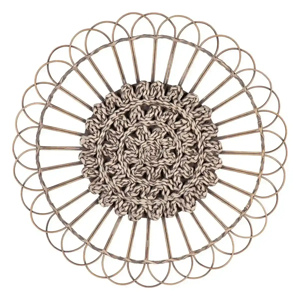 Decoration murale rotin naturel 73 x 3 x 73 cm_9788. Bienvenue dans l'univers captivant de DIAYTAR COTE D'IVOIRE - Votre Plateforme de Shopping Tout-en-Un. Parcourez notre boutique en ligne pour découvrir des produits uniques, allant des articles ménagers aux élégants accessoires de mode.