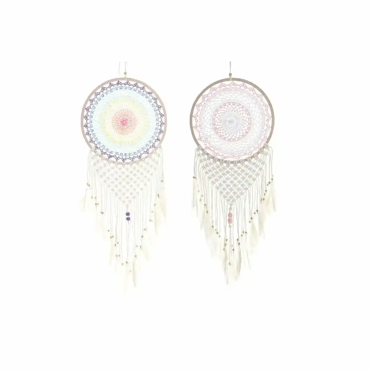 Dream catcher dkd home decor 38 x 2 x 115 cm_7969. DIAYTAR COTE D'IVOIRE - Où Chaque Produit a son Histoire. Découvrez notre gamme de produits, chacun portant en lui le récit de l'artisanat et de la passion, pour vous offrir une expérience de shopping authentique.