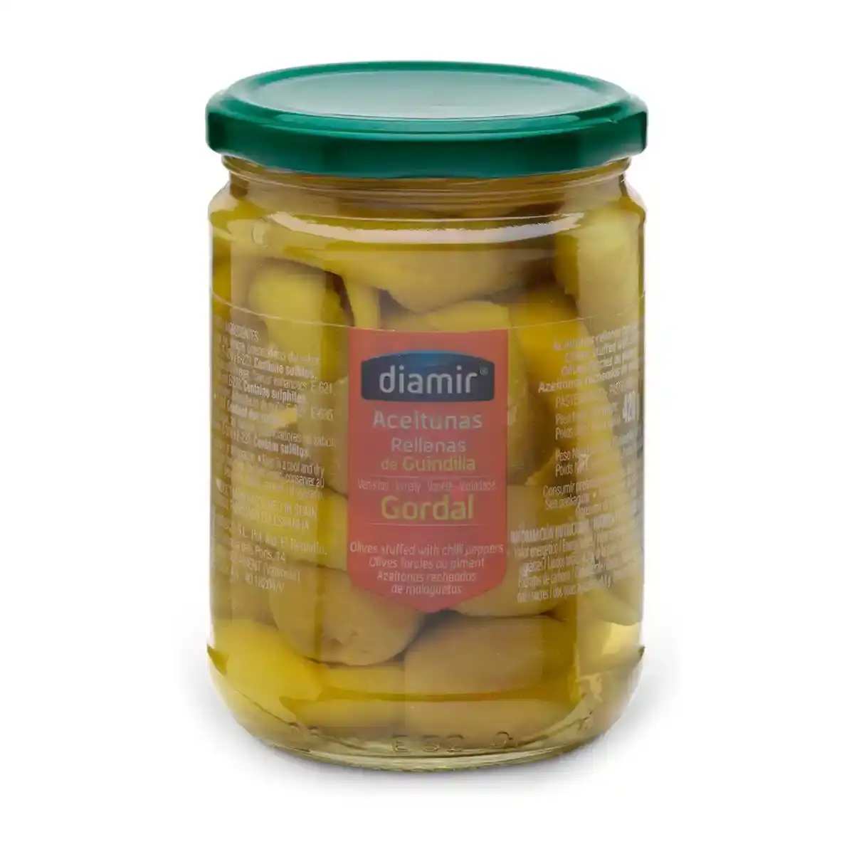 Olives diamir gordal piments 420 ml _6616. DIAYTAR COTE D'IVOIRE - Votre Source de Trouvailles uniques. Naviguez à travers notre catalogue et trouvez des articles qui vous distinguent et reflètent votre unicité.
