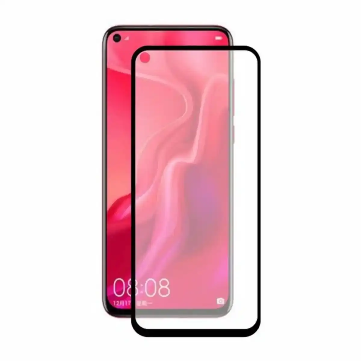 Protecteur d'écran mobile en verre trempé Huawei Nova 4 KSIX Extreme 2.5D Noir