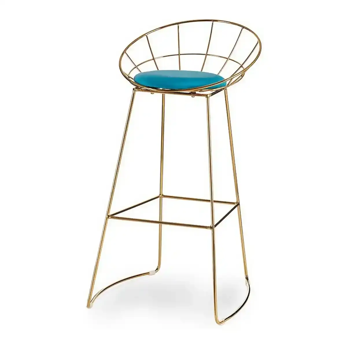 Tabouret fer polyester dore bleu 51 x 94 x 52 cm _2251. Entrez dans le Monde de DIAYTAR COTE D'IVOIRE - Où Chaque Article Raconte une Histoire Unique. Explorez notre boutique en ligne pour dénicher des trésors qui incarnent l'âme du Côte d'Ivoire.