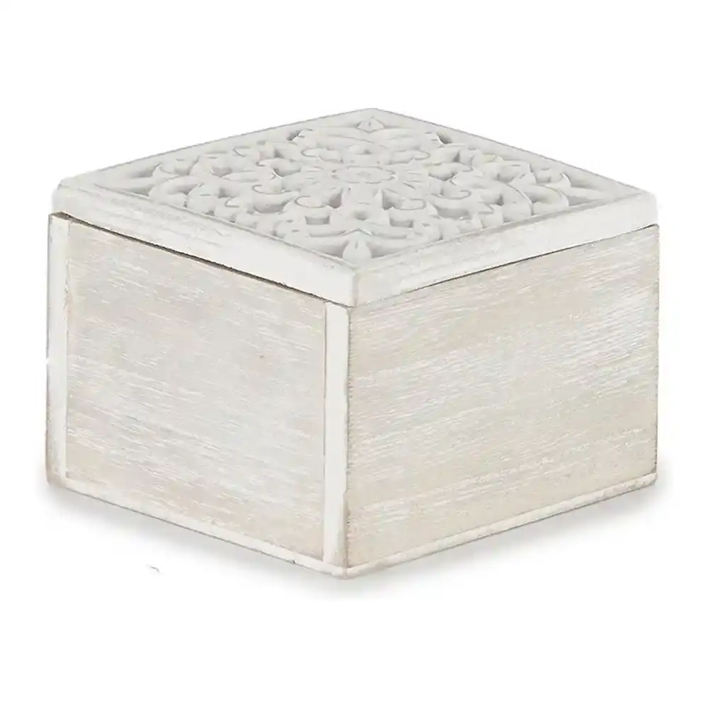 Boite decorative bois blanc 11 5 x 8 x 11 5 cm _6365. Entrez dans l'Univers de DIAYTAR COTE D'IVOIRE - Où le Choix Rencontre l'Authenticité. Explorez nos rayons virtuels et trouvez des produits qui incarnent la richesse de notre culture.
