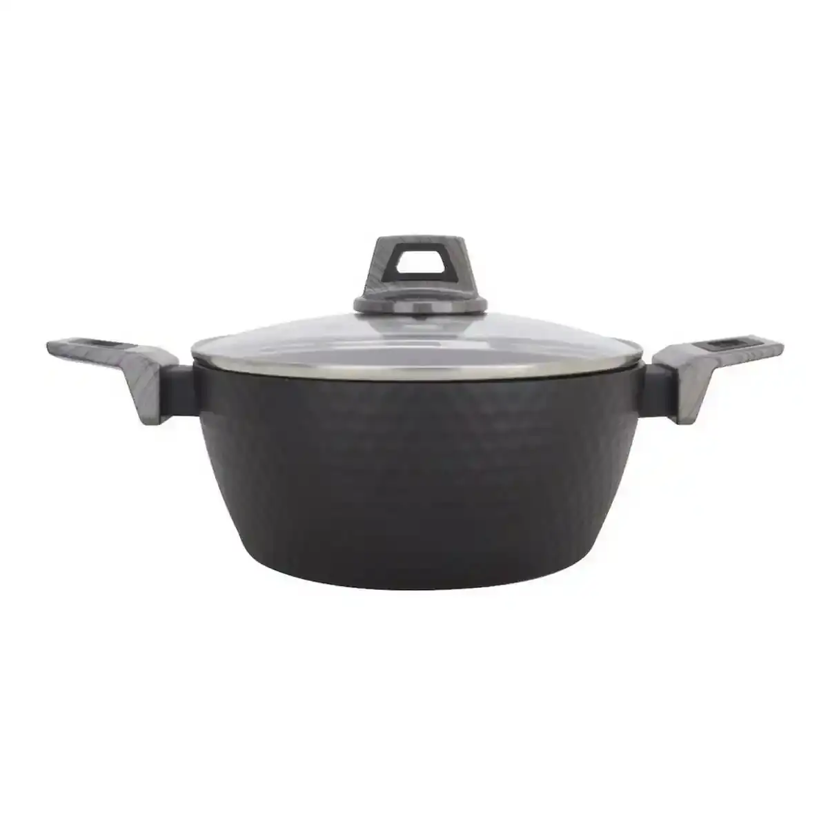 Cocotte avec couvercle amercook noir aluminium o 24 cm _5828. DIAYTAR COTE D'IVOIRE - Où Votre Shopping Prend Vie. Explorez notre boutique en ligne pour trouver des articles qui vous ressemblent et qui ajoutent de l'éclat à votre quotidien.