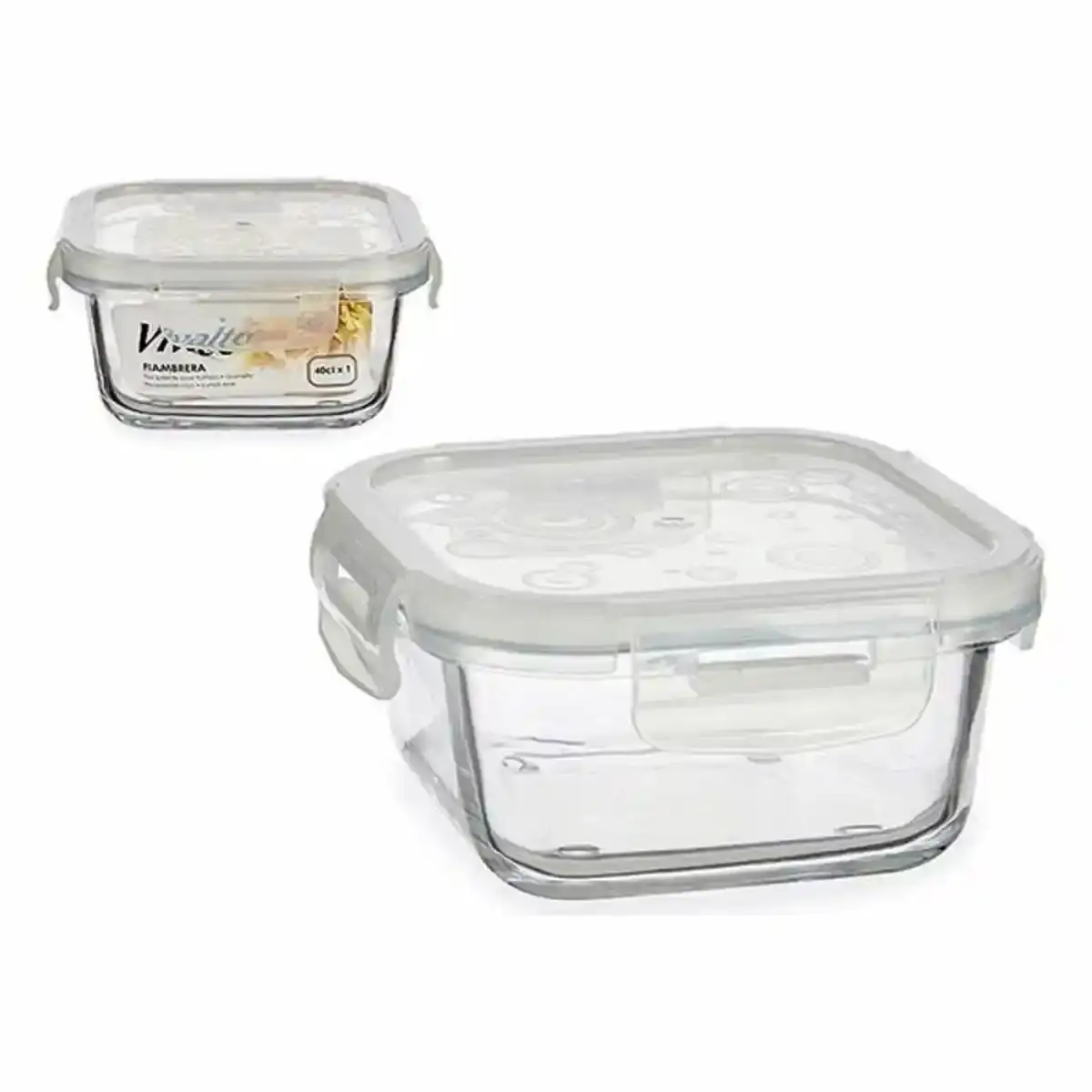 Lunch box vivalto verre transparent silicone crystal 400 ml 12 5 x_3522. DIAYTAR COTE D'IVOIRE - Où Choisir Devient une Expression de Soi. Découvrez notre boutique en ligne et trouvez des articles qui révèlent votre personnalité et votre style.
