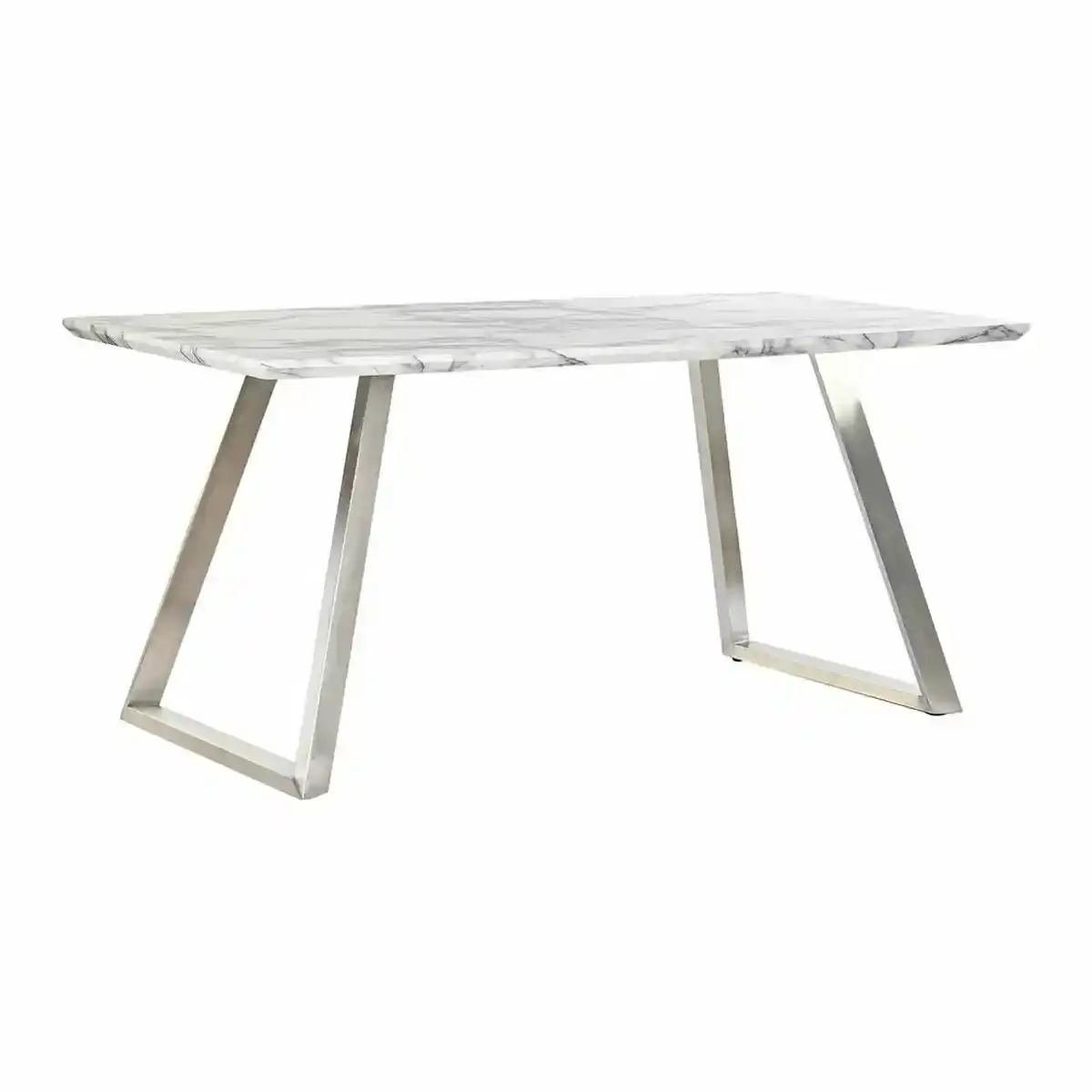 Table a manger dkd home decor acier blanc 160 x 90_3922. DIAYTAR COTE D'IVOIRE - Où Choisir Devient un Acte de Découverte. Découvrez notre gamme et choisissez des produits qui éveillent votre curiosité et élargissent vos horizons.