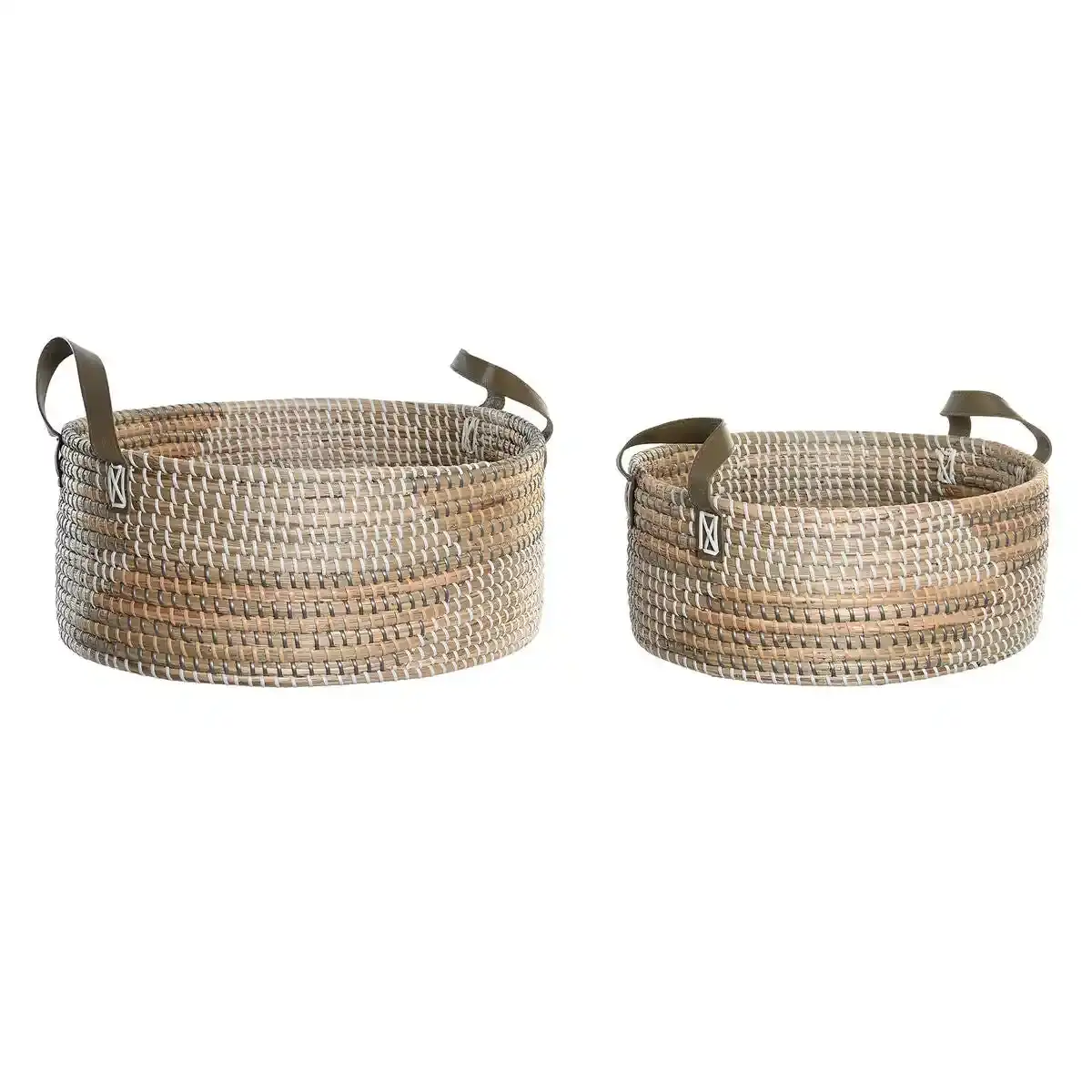 Ensemble de paniers dkd home decor 45 x 35 x 18_6777. DIAYTAR COTE D'IVOIRE - L'Art de Vivre le Shopping Authentique. Découvrez notre boutique en ligne et trouvez des produits qui célèbrent la culture et l'héritage du Côte d'Ivoire.