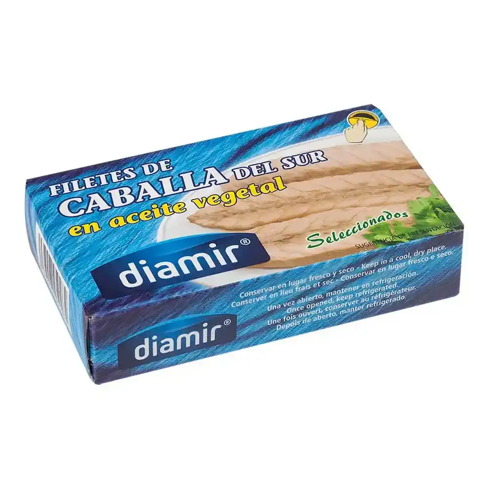Filets de maquereau diamir huile vegetale 90 g _6484. DIAYTAR COTE D'IVOIRE - Votre Destination Shopping Incontournable. Parcourez nos rayons virtuels et trouvez des articles qui répondent à tous vos besoins, du quotidien à l'exceptionnel.