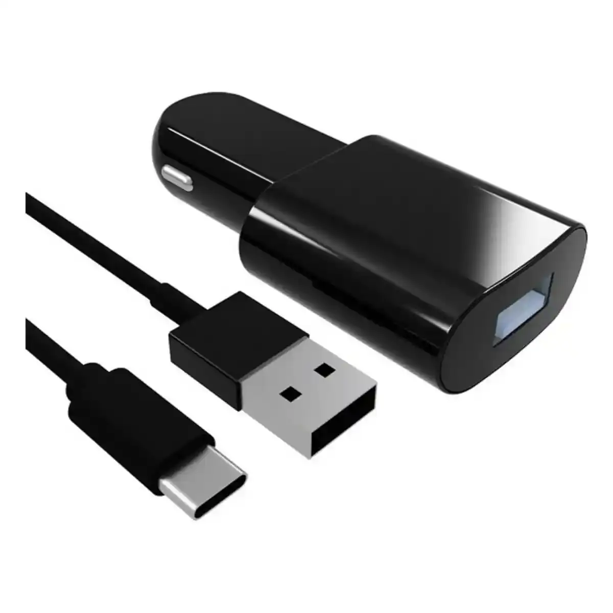 Chargeur de voiture contact usb c 1 m noir_2642. Plongez dans l'Univers de DIAYTAR COTE D'IVOIRE - Où la Qualité et la Diversité se rencontrent. Parcourez nos rayons virtuels pour trouver des produits répondant à tous les besoins, du confort de votre foyer.