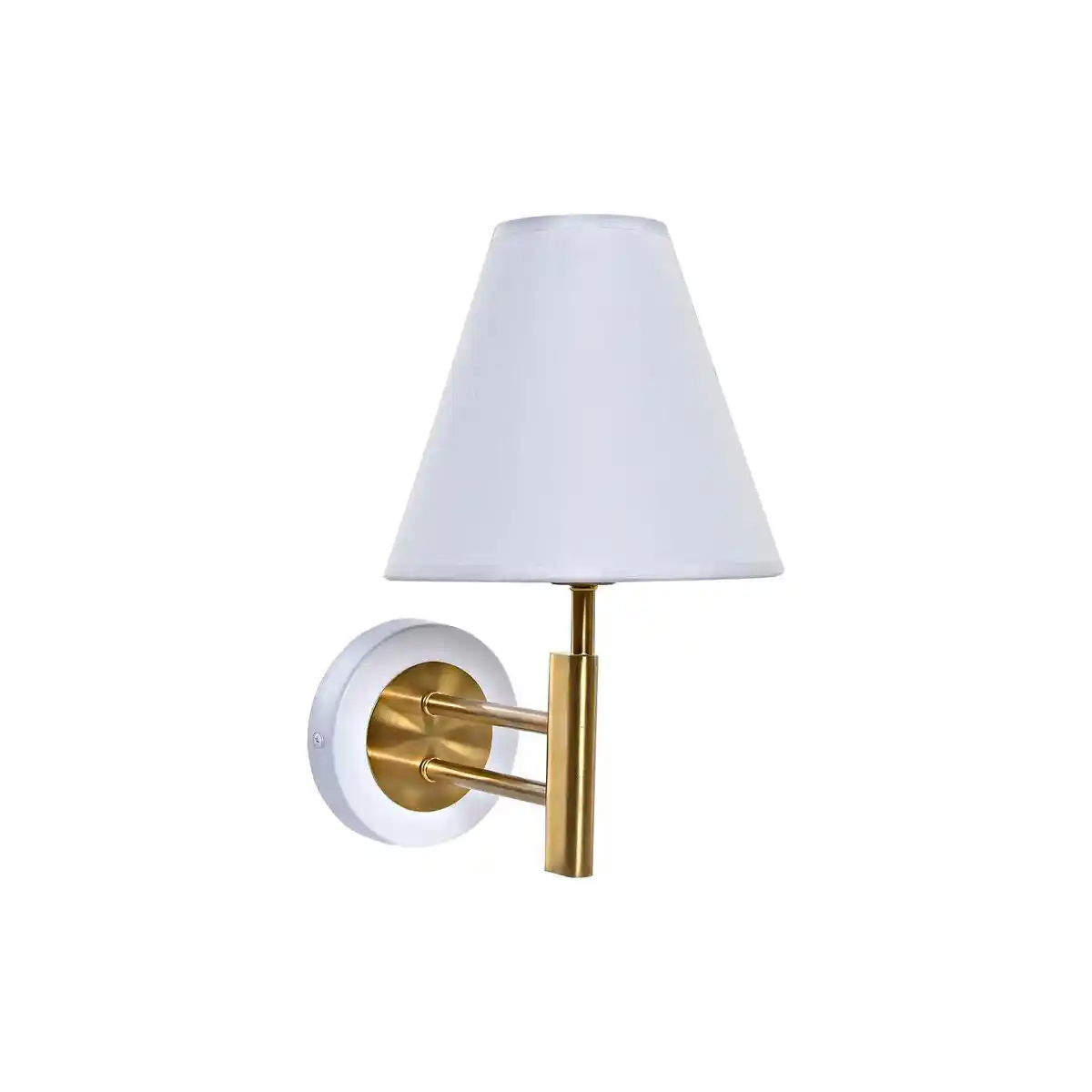 Applique dkd home decor 25w metal dore polyester blanc 220 v_7022. DIAYTAR COTE D'IVOIRE - Votre Destination Shopping d'Exception. Parcourez nos rayons virtuels et choisissez des produits qui incarnent l'excellence et la diversité.