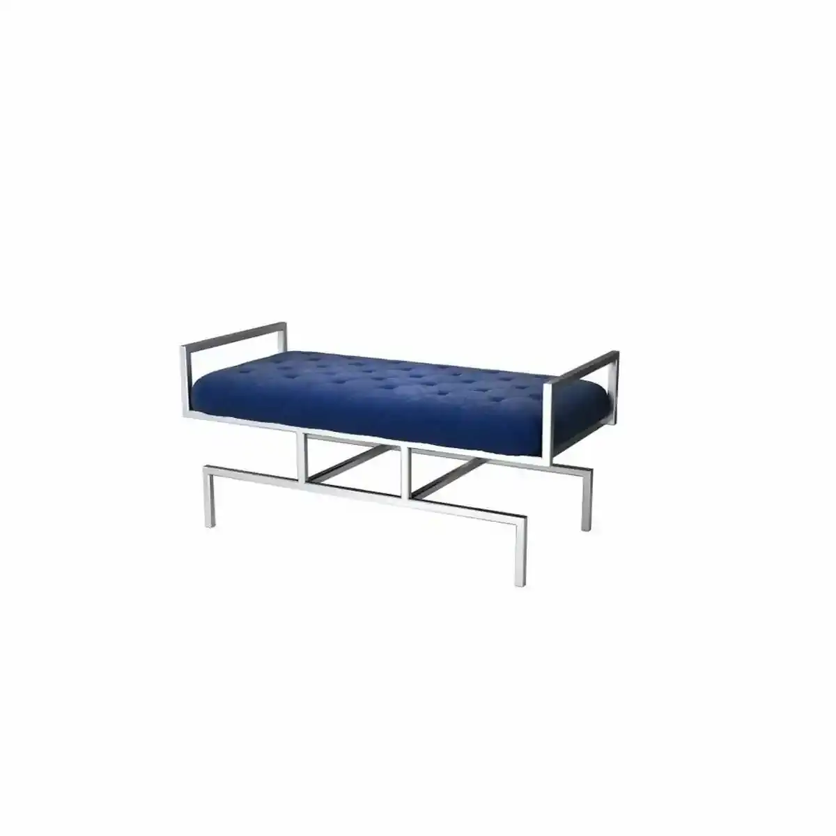 Banc dkd home decor acier polyester bleu 97 x 44 x_6122. DIAYTAR COTE D'IVOIRE - Là où Chaque Produit Est une Trouvaille. Explorez notre sélection minutieuse et découvrez des articles qui correspondent à votre style de vie et à vos aspirations.