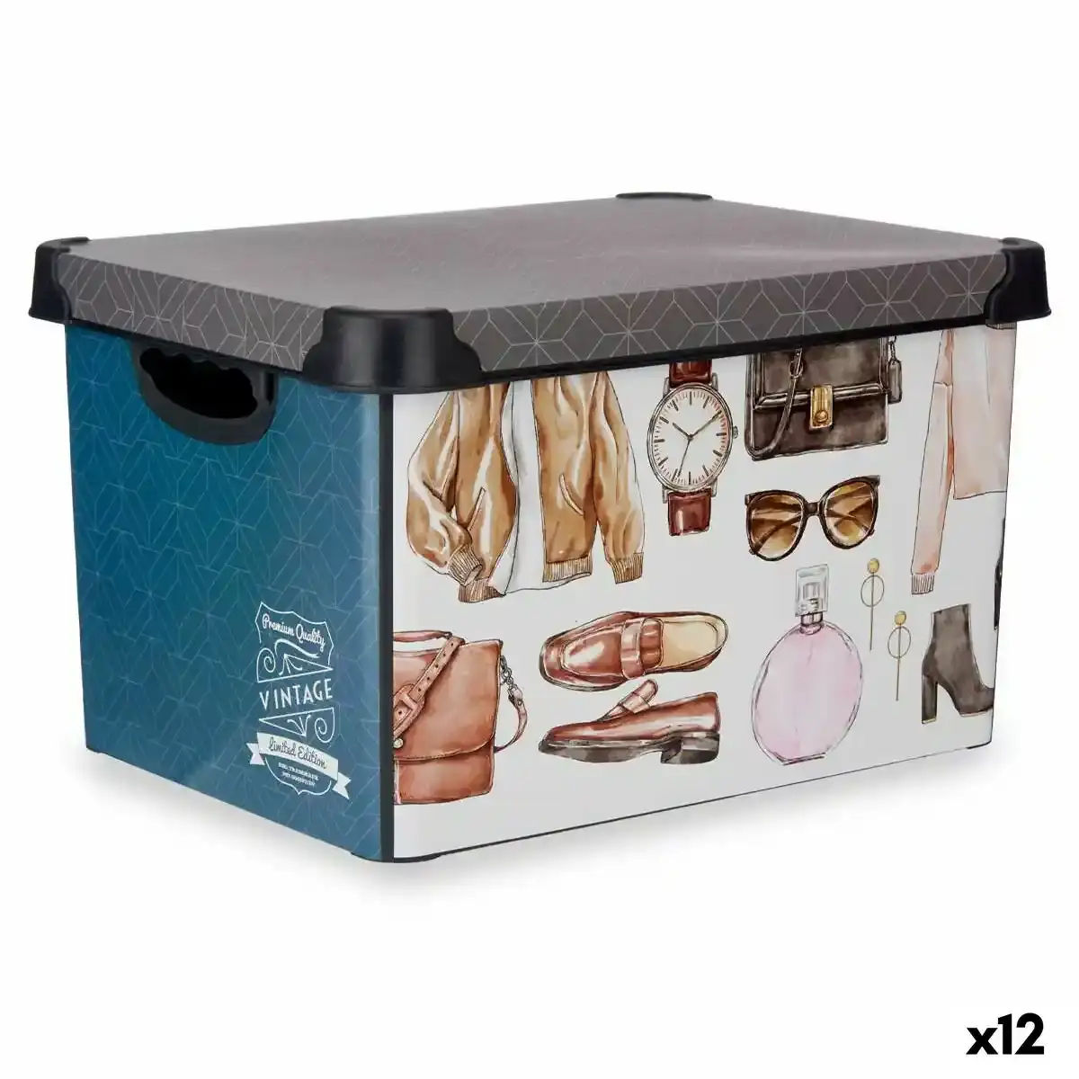 Boite de rangement vintage avec poignees plastique vintage 22 l 30_5509. DIAYTAR COTE D'IVOIRE - Où l'Élégance Rencontré l'Accessibilité. Parcourez notre catalogue et trouvez des produits qui apportent une touche de sophistication à votre vie quotidienne sans compromettre votre budget.