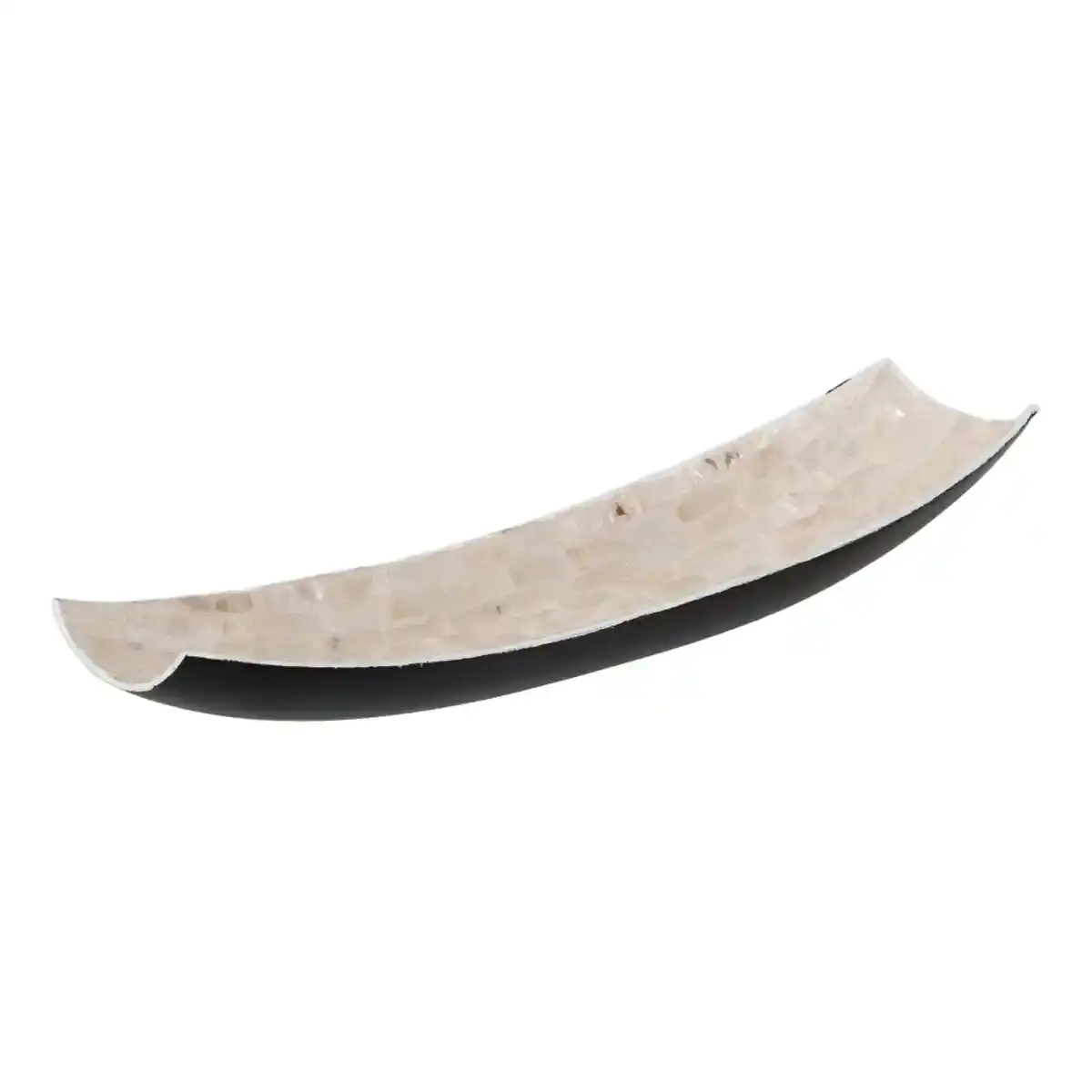 Centre de table 40 x 10 x 4 cm nacre blanche_1007. DIAYTAR COTE D'IVOIRE - L'Art du Shopping Éclairé. Naviguez à travers notre plateforme intuitive et découvrez une variété d'articles soigneusement sélectionnés pour répondre à vos besoins et à vos envies.