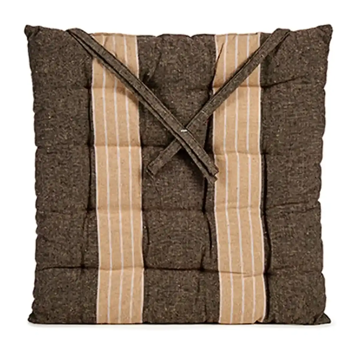 Coussin de chaise stripes marron 40 x 5 5 x 40 cm_8418. DIAYTAR COTE D'IVOIRE - L'Art de Vivre le Shopping en Ligne. Découvrez notre plateforme intuitive et trouvez des produits qui vous inspirent et vous enchantent, à chaque clic.